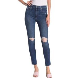 Joe's Jeans Women's High Rise Skinny Ankle Jean Size 26 Distressed
